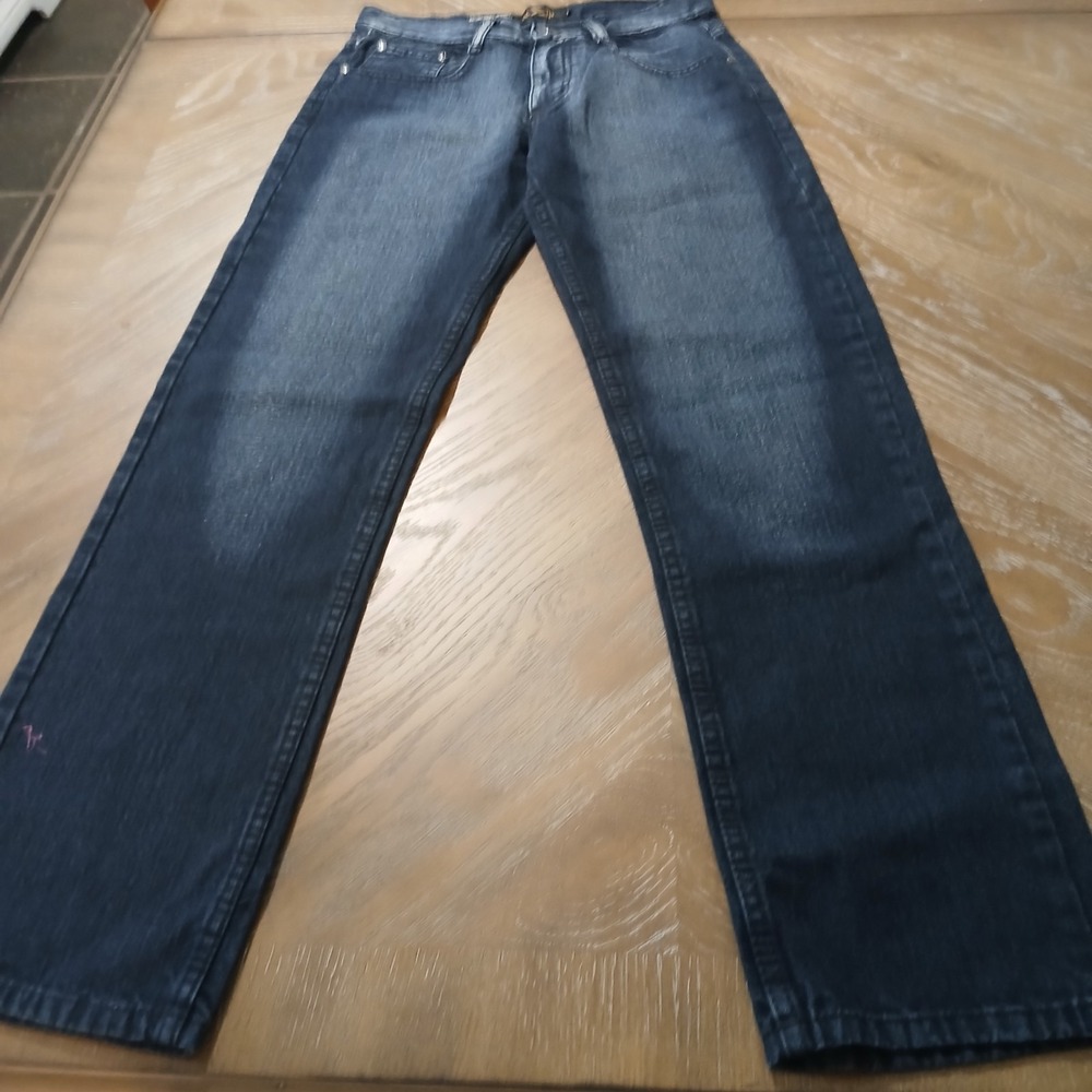 Jeanstation Lady Jeans Size 14 Slim Straight Fit Studded Back Pockets NWT